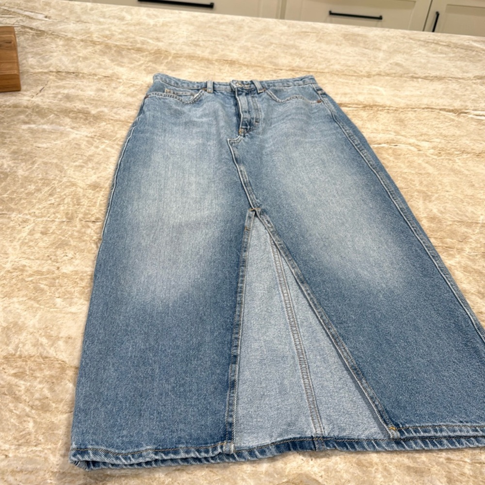 Mango denim skirt